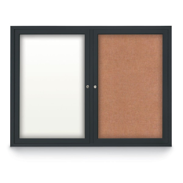 Corkboard, Synthetic Forbo/Black, 60" X36"